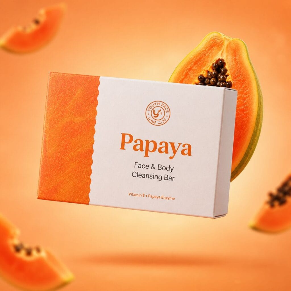 Youth Face Papaya Beauty Soap 75g face and body cleansing bar