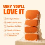 Papaya Beauty Soap with Papaya Extract Vitamin E and Niacinamide